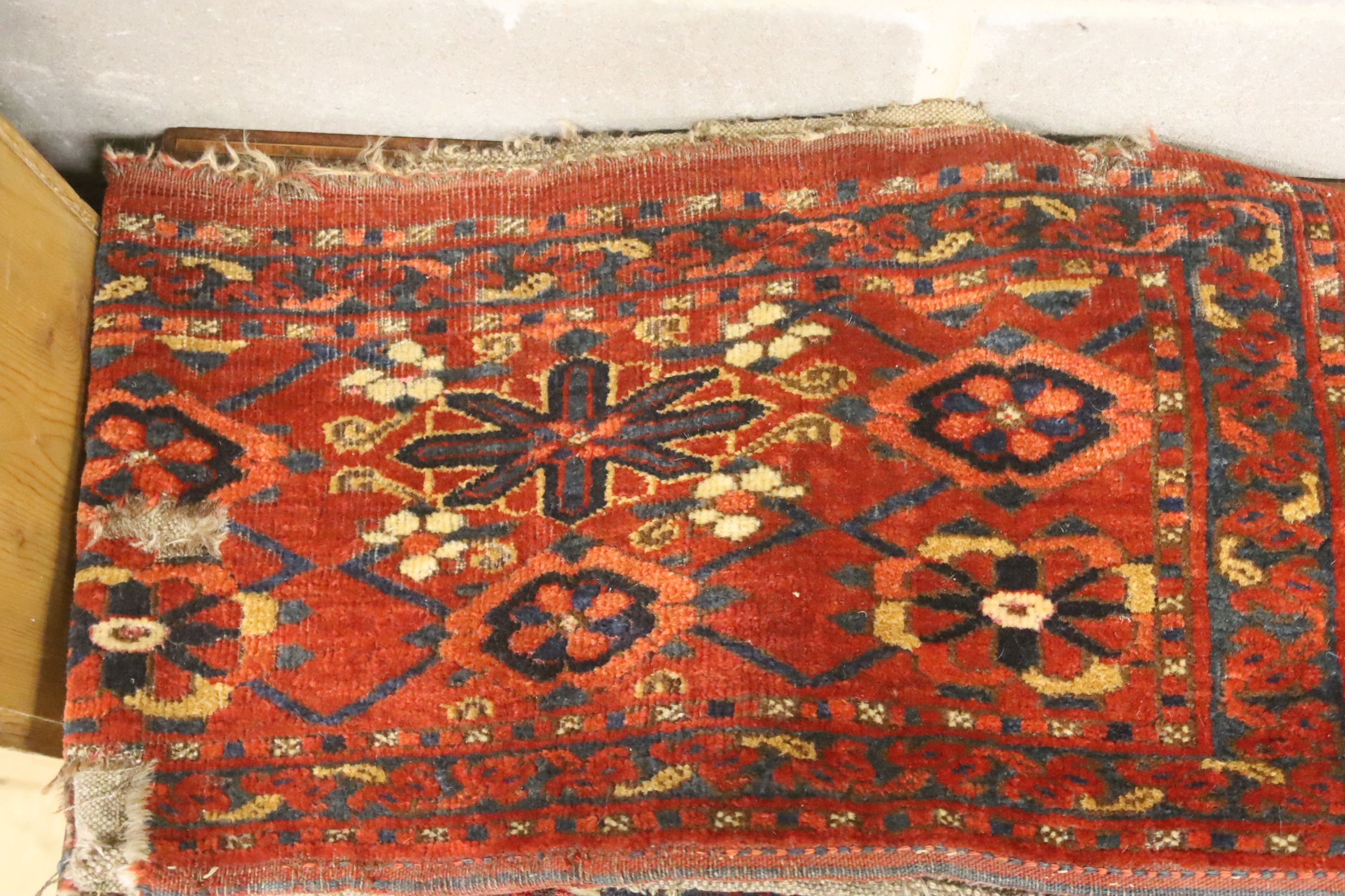 Ten items - Middle Eastern textiles, carpet bags
